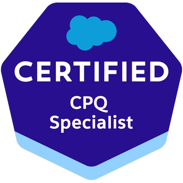 Salesforce Certified CPQ Specialist badge