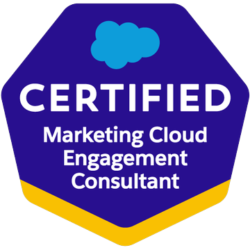 Salesforce Certified Marketing Cloud Consultant badge