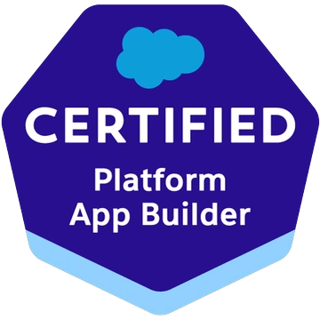 Salesforce Certified Platform App Builder badge