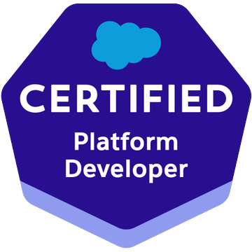 Salesforce Certified Platform Developer I badge