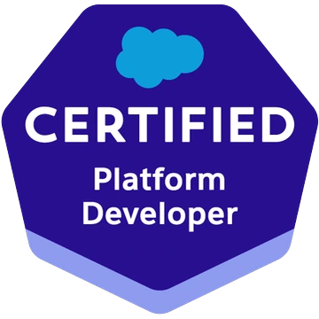 Salesforce Certified Platform Developer I badge