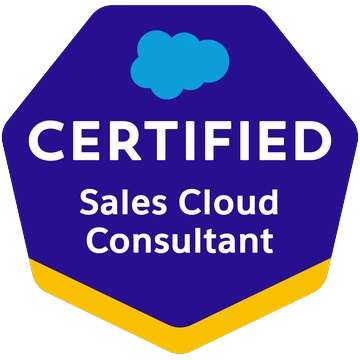Salesforce Certified Sales Cloud Consultant badge